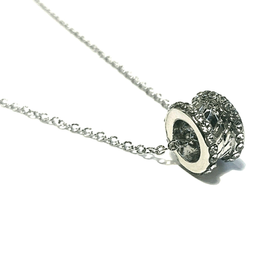 New!! Violet Harper Silver Pave Loop Castaway Neck
